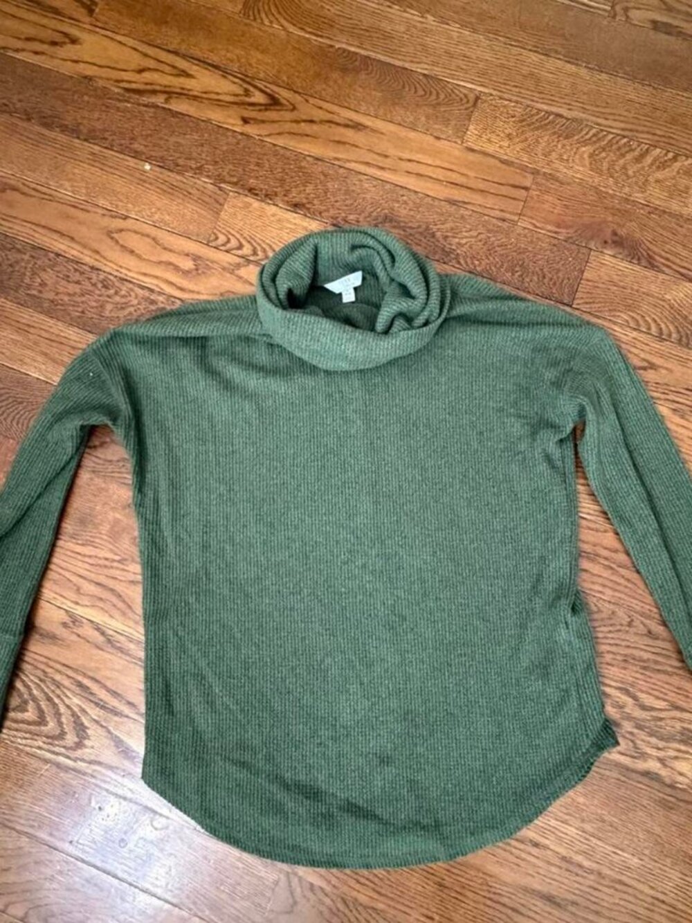 Time and Tru women’s Green long sleeve turtleneck top size S (4-6) #turtleneck #